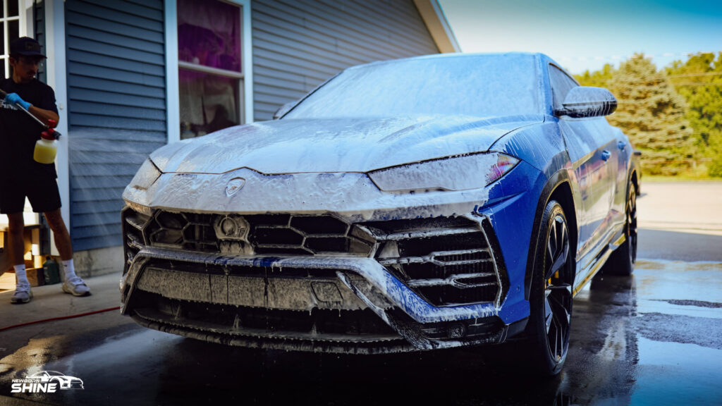 2021 Lamborghini Urus Auto Detailing and Ceramic Coating - Driver Front Foamy 1