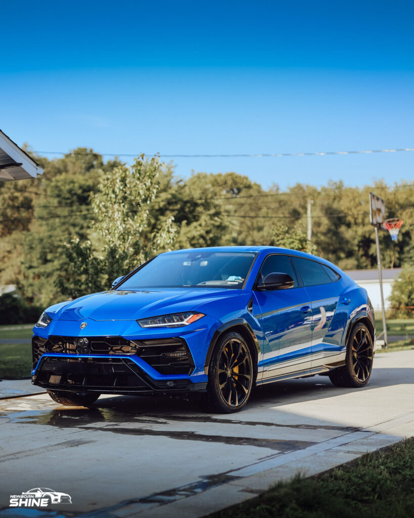 2021 Lamborghini Urus Auto Detailing and Ceramic Coating - Driver Front Half Far 1