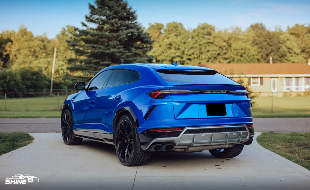 2021 Lamborghini Urus Auto Detailing and Ceramic Coating - Driver Rear Half Far 2