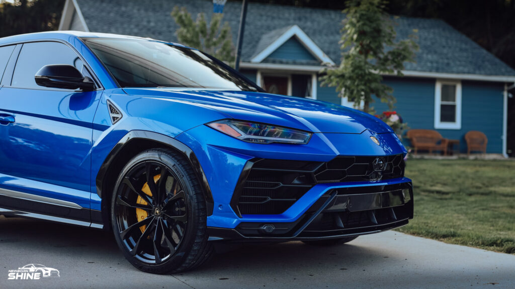 2021 Lamborghini Urus Auto Detailing and Ceramic Coating - Front Half Passenger Mid 1