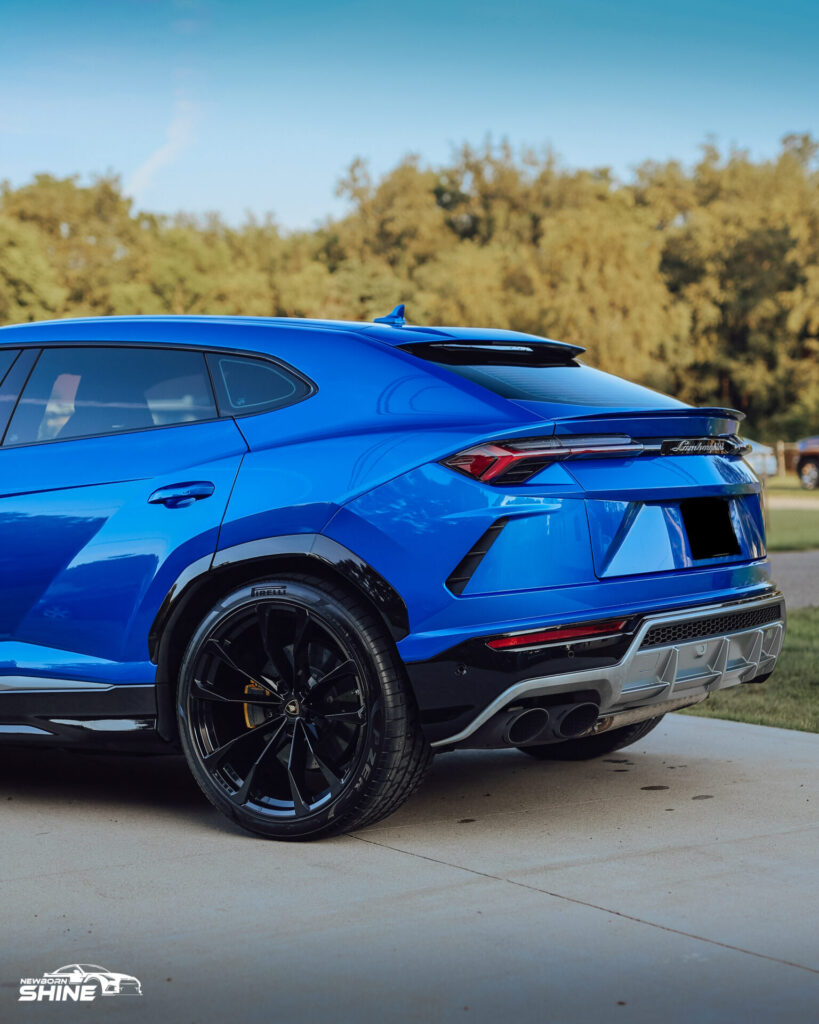 2021 Lamborghini Urus Auto Detailing and Ceramic Coating - Passenger Rear Half Far 2